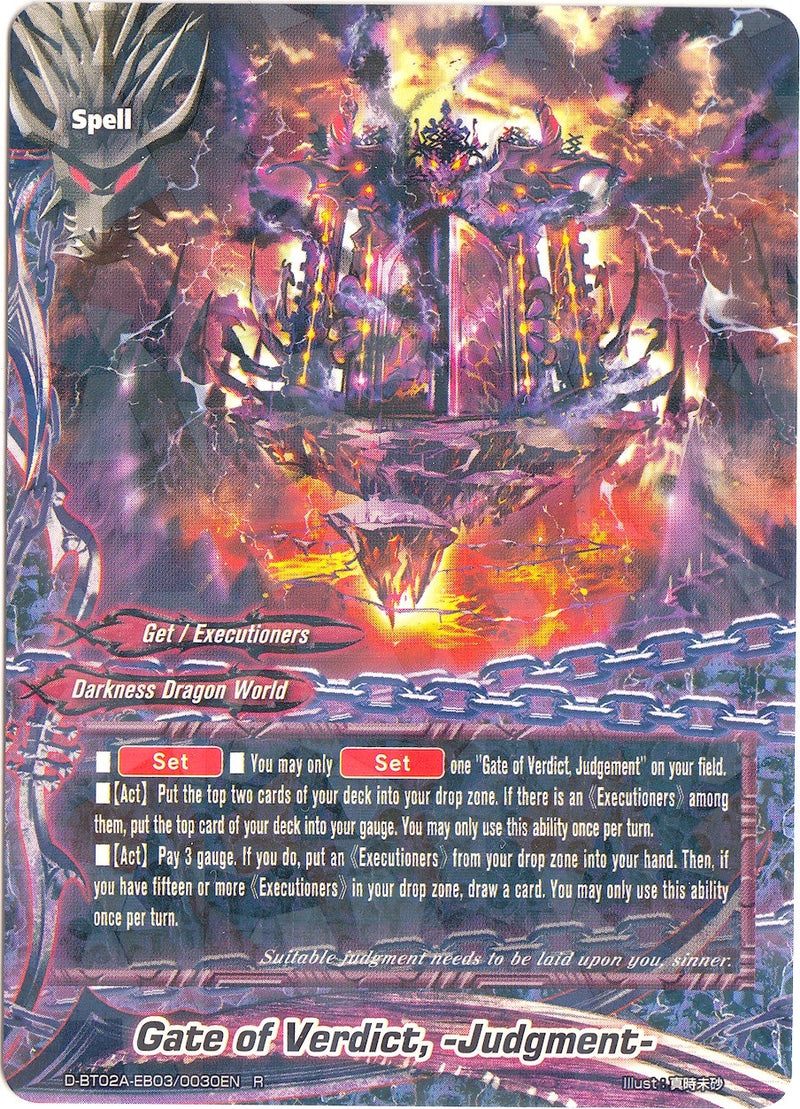 Image for Gate of Verdict, -Judgement- (Four Dimensions) (D-BT02A-EB03/0030EN) - Future Card BuddyFight