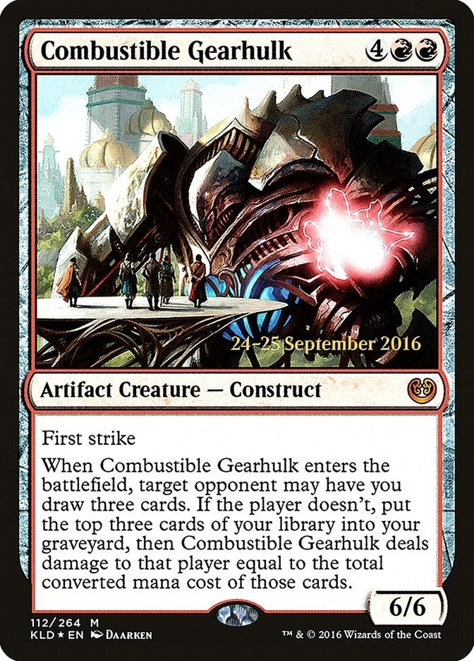 Image for Combustible Gearhulk (Prerelease Cards) (112) - Magic: The Gathering