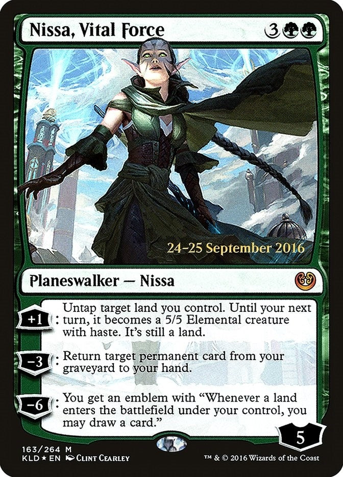 Image for Nissa, Vital Force (Prerelease Cards) (163) - Magic: The Gathering
