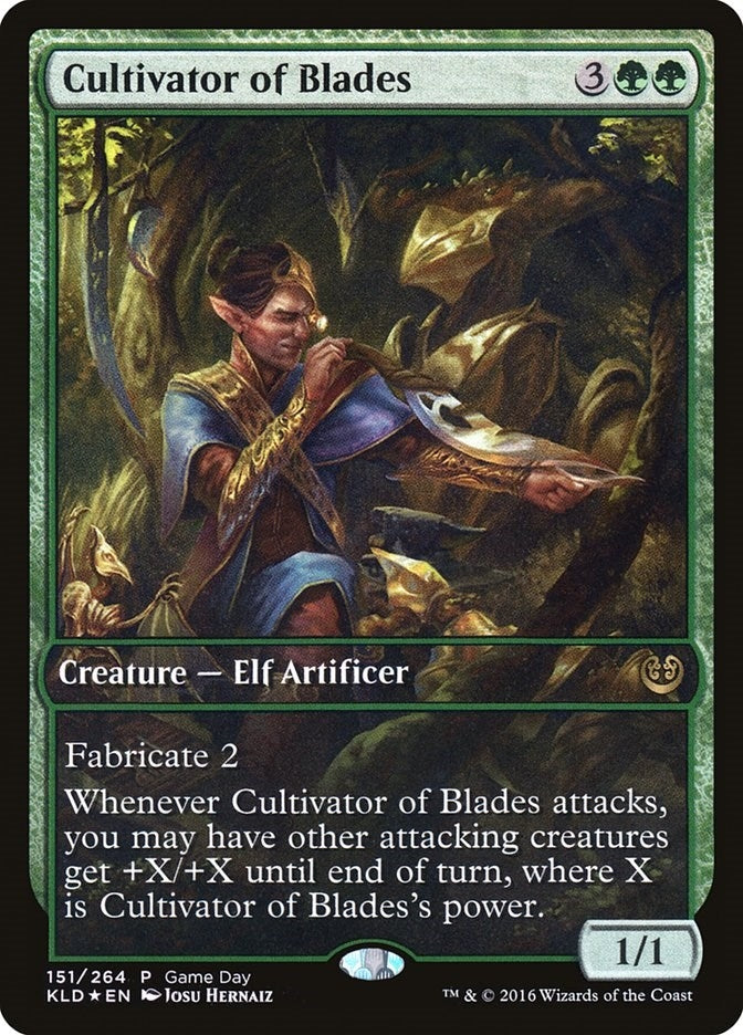 Image for Cultivator of Blades (Game Day & Store Championship Promos) (151) - Magic: The Gathering
