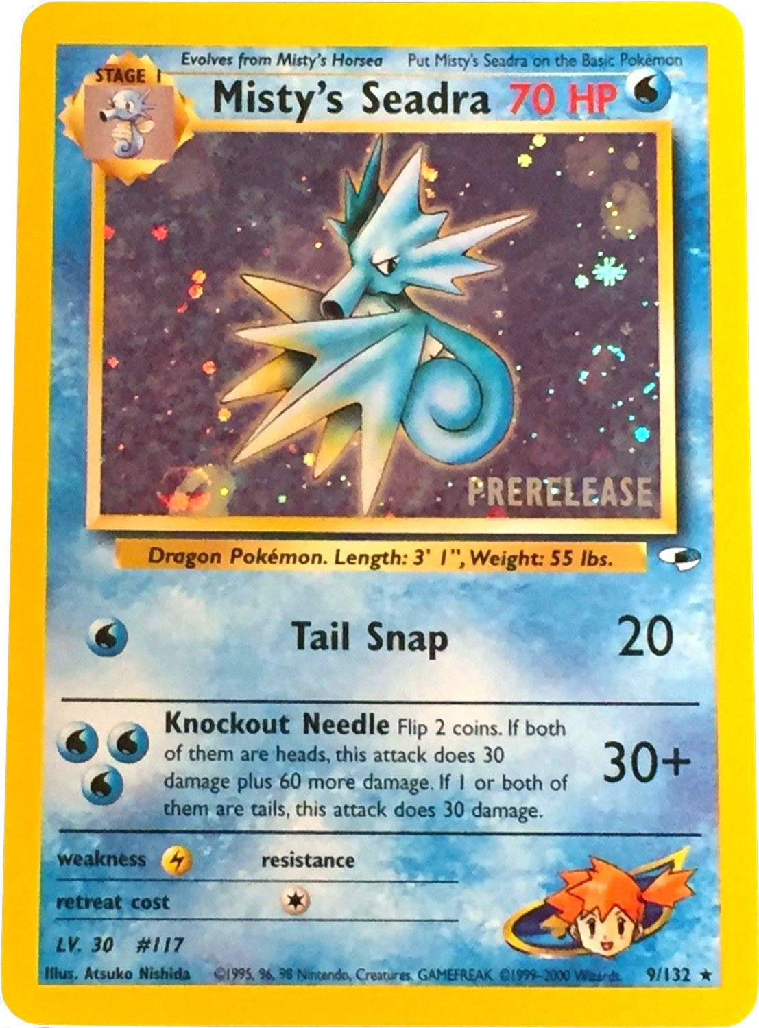 Image for Misty's Seadra (Prerelease) (WoTC Promo) (009/132) - Pokemon
