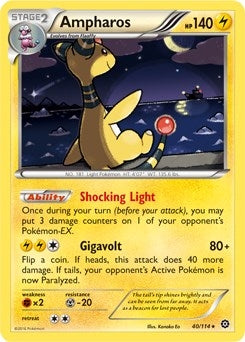 Image for Ampharos - 40/114 (XY Steam Siege) (Deck Exclusives) (040/114) - Pokemon