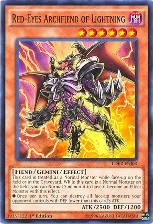 Image for Red-Eyes Archfiend of Lightning (Legendary Decks II) (LDK2-ENJ03) - YuGiOh