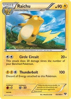 Image for Raichu - 43/146 (Battle Arena Deck Exclusive) (Deck Exclusives) (043/146) - Pokemon