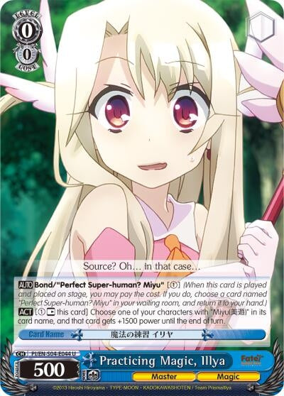 Image for Practicing Magic, Illya (Fate/kaleid liner PRISMA ILLYA DX) (PI/EN-S04-E044 U) - Weiss Schwarz
