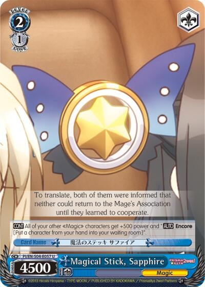 Image for Magical Stick, Sapphire (Fate/kaleid liner PRISMA ILLYA DX) (PI/EN-S04-E057 U) - Weiss Schwarz
