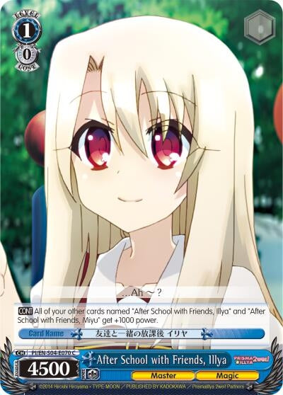 Image for After School with Friends, Illya (Fate/kaleid liner PRISMA ILLYA DX) (PI/EN-S04-E070 C) - Weiss Schwarz