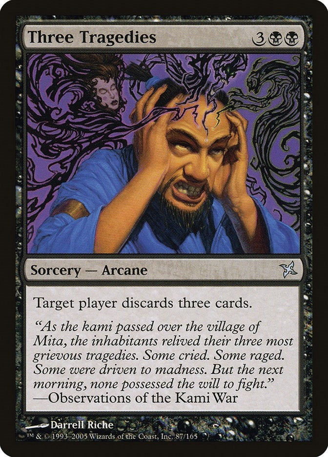 Image for Three Tragedies (Betrayers of Kamigawa) (87) - Magic: The Gathering