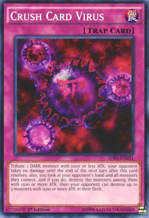 Image for Crush Card Virus (Structure Deck: Seto Kaiba) (SDKS-EN031) - YuGiOh