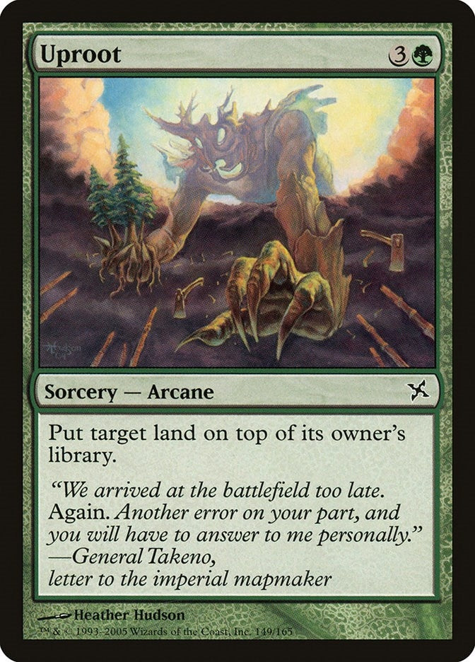 Image for Uproot (Betrayers of Kamigawa) (149) - Magic: The Gathering