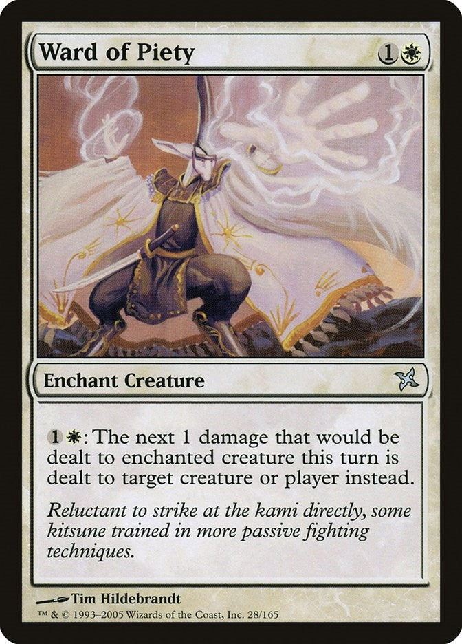 Image for Ward of Piety (Betrayers of Kamigawa) (28) - Magic: The Gathering