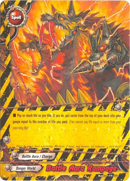 Image for Battle Aura Rampage (Annihilate! Great Demonic Dragon!!) (D-BT03/0063EN) - Future Card BuddyFight