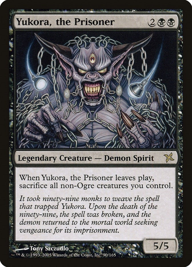 Image for Yukora, the Prisoner (Betrayers of Kamigawa) (90) - Magic: The Gathering