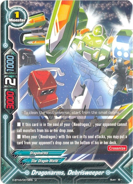 Image for Dragonarms, Debrisweeper (Annihilate! Great Demonic Dragon!!) (D-BT03/0072EN) - Future Card BuddyFight