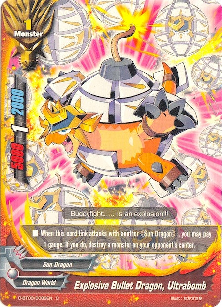 Image for Explosive Bullet Dragon, Ultrabomb (Annihilate! Great Demonic Dragon!!) (D-BT03/0083EN) - Future Card BuddyFight