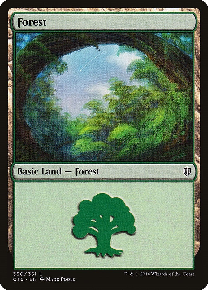 Image for Forest (350) (Commander 2016) (350) - Magic: The Gathering