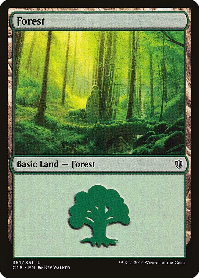 Image for Forest (351) (Commander 2016) (351) - Magic: The Gathering