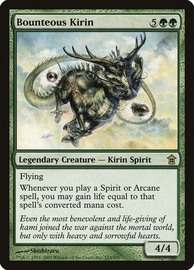 Image for Bounteous Kirin (Saviors of Kamigawa) (123) - Magic: The Gathering