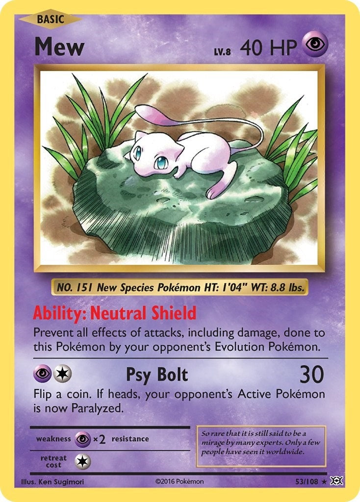Image for Mew (XY - Evolutions) (53/108) - Pokemon
