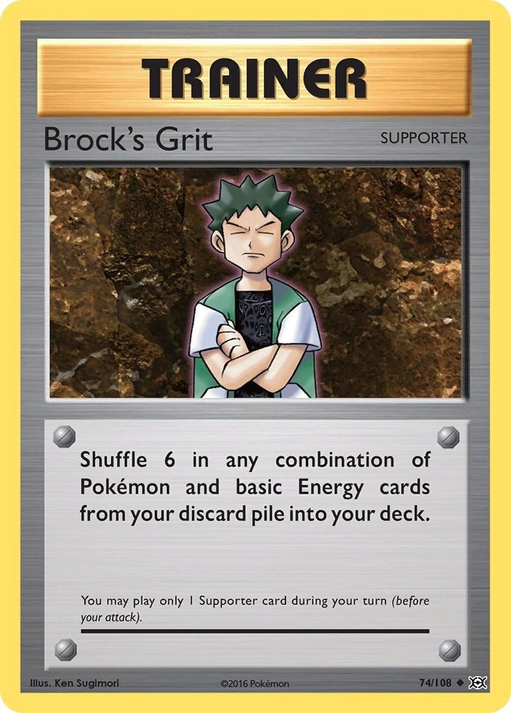 Image for Brock's Grit (XY - Evolutions) (74/108) - Pokemon