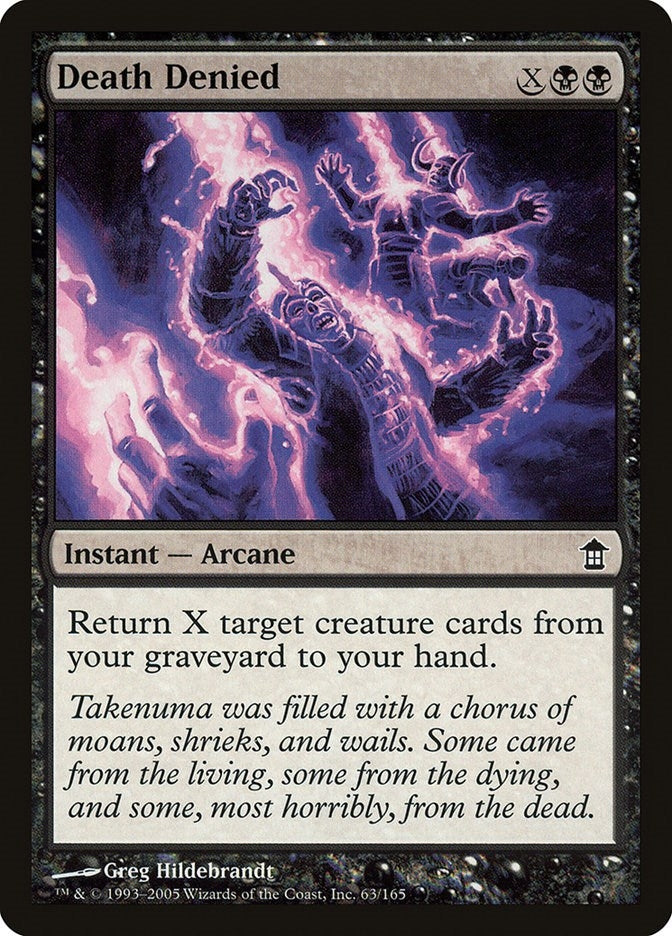 Image for Death Denied (Saviors of Kamigawa) (63) - Magic: The Gathering