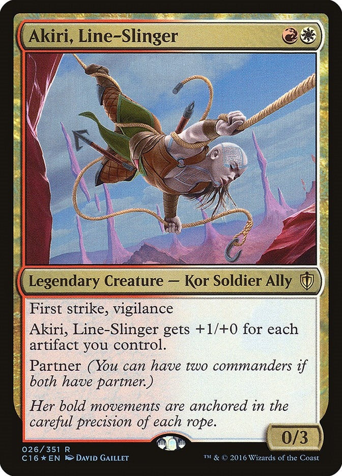 Image for Akiri, Line-Slinger (Commander 2016) (26) - Magic: The Gathering