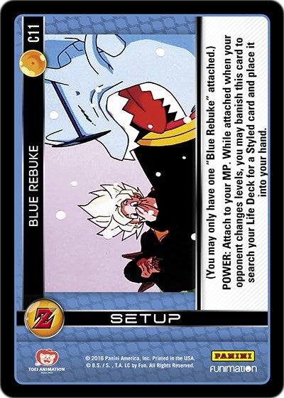 Image for Blue Rebuke (Panini: Awakening) (C11) - Dragon Ball Z TCG