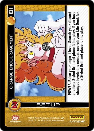 Image for Orange Encouragement (Panini: Awakening) (C31) - Dragon Ball Z TCG