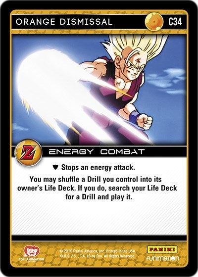 Image for Orange Dismissal (Panini: Awakening) (C34) - Dragon Ball Z TCG