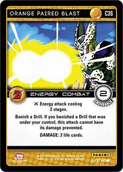 Image for Orange Paired Blast (Panini: Awakening) (C36) - Dragon Ball Z TCG