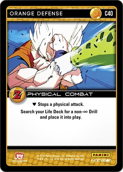 Image for Orange Defense (Panini: Awakening) (C40) - Dragon Ball Z TCG