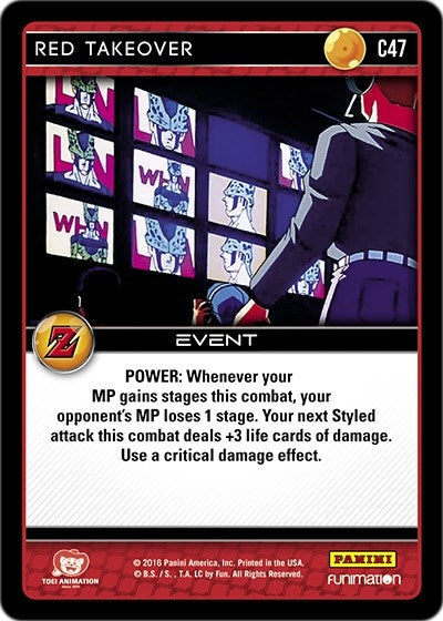 Image for Red Takeover (Panini: Awakening) (C47) - Dragon Ball Z TCG