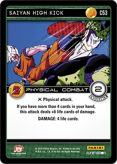 Image for Saiyan High Kick (Panini: Awakening) (C53) - Dragon Ball Z TCG