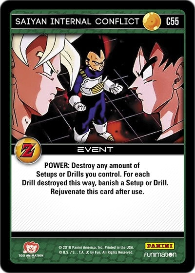 Image for Saiyan Internal Conflict (Panini: Awakening) (C55) - Dragon Ball Z TCG