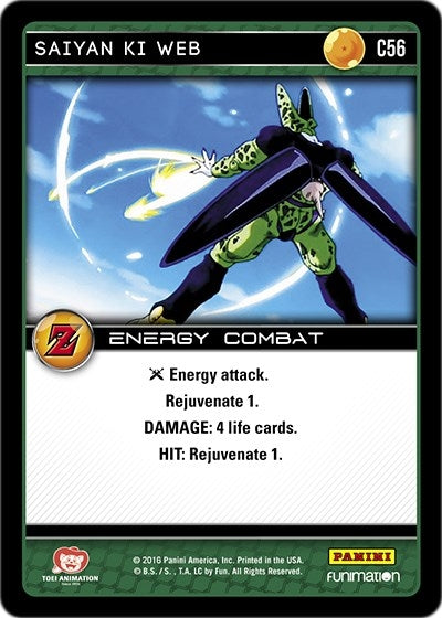 Image for Saiyan Ki Web (Panini: Awakening) (C56) - Dragon Ball Z TCG