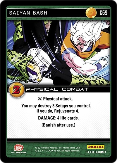 Image for Saiyan Bash (Panini: Awakening) (C59) - Dragon Ball Z TCG