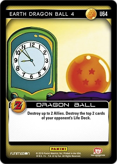 Image for Earth Dragon Ball 4 (Panini: Awakening) (U64) - Dragon Ball Z TCG