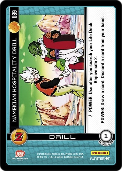 Image for Namekian Hospitality Drill (Panini: Awakening) (U89) - Dragon Ball Z TCG