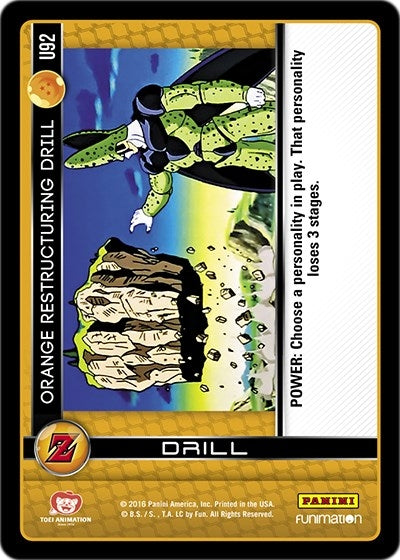 Image for Orange Restructuring Drill (Panini: Awakening) (U92) - Dragon Ball Z TCG