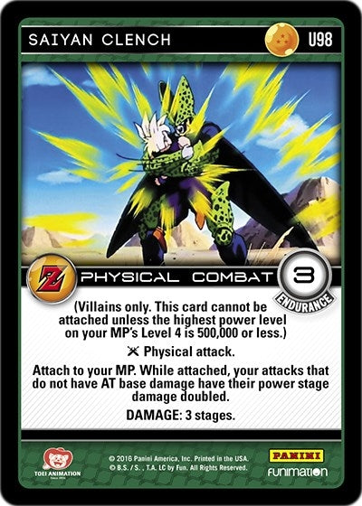 Image for Saiyan Clench (Panini: Awakening) (U98) - Dragon Ball Z TCG