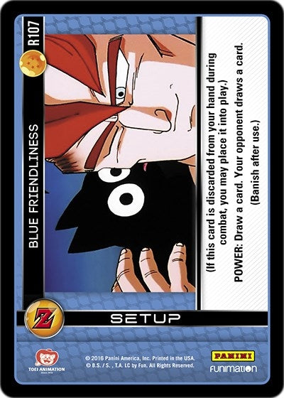 Image for Blue Friendliness (Panini: Awakening) (R107) - Dragon Ball Z TCG