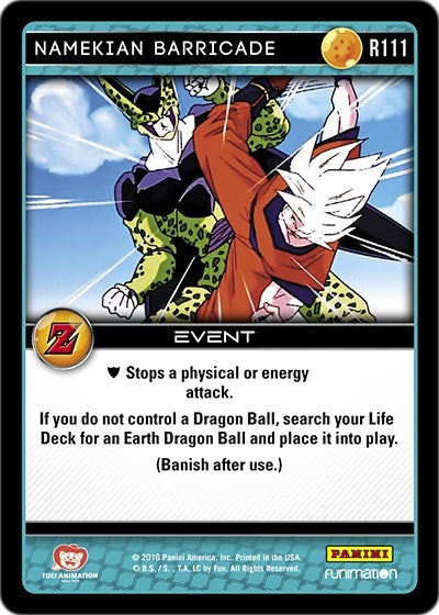Image for Namekian Barricade (Panini: Awakening) (R111) - Dragon Ball Z TCG