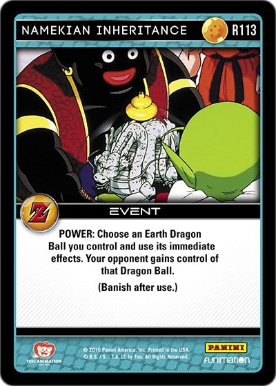 Image for Namekian Inheritance (Panini: Awakening) (R113) - Dragon Ball Z TCG