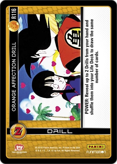 Image for Orange Affection Drill (Panini: Awakening) (R116) - Dragon Ball Z TCG