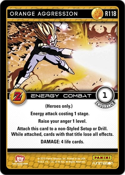Image for Orange Aggression (Panini: Awakening) (R118) - Dragon Ball Z TCG