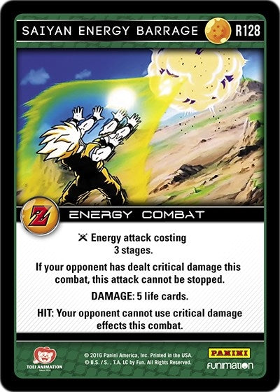 Image for Saiyan Energy Barrage (Panini: Awakening) (R128) - Dragon Ball Z TCG