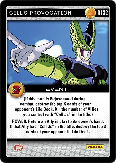 Image for Cell's Provocation (Panini: Awakening) (R132) - Dragon Ball Z TCG