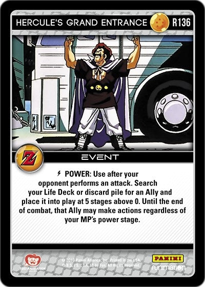 Image for Hercule's Grand Entrance (Panini: Awakening) (R136) - Dragon Ball Z TCG