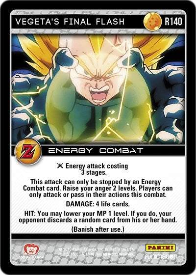 Image for Vegeta's Final Flash (Panini: Awakening) (R140) - Dragon Ball Z TCG
