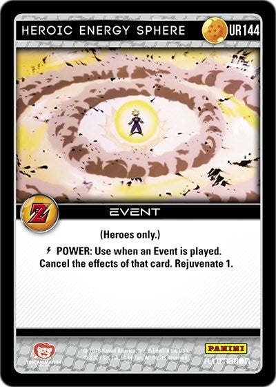 Image for Heroic Energy Sphere (Panini: Awakening) (UR144) - Dragon Ball Z TCG